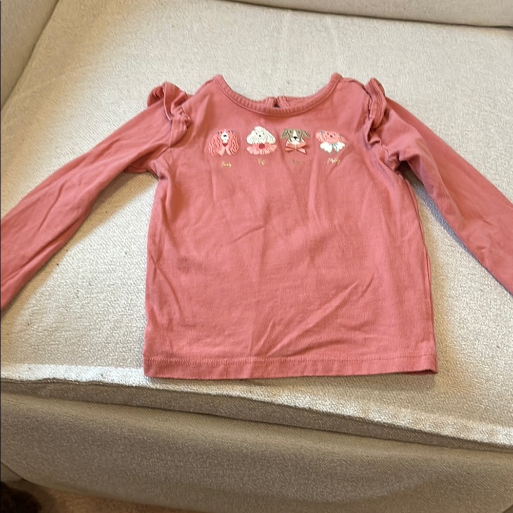 Janie and Jack Long Sleeve Tee with Puppy Design